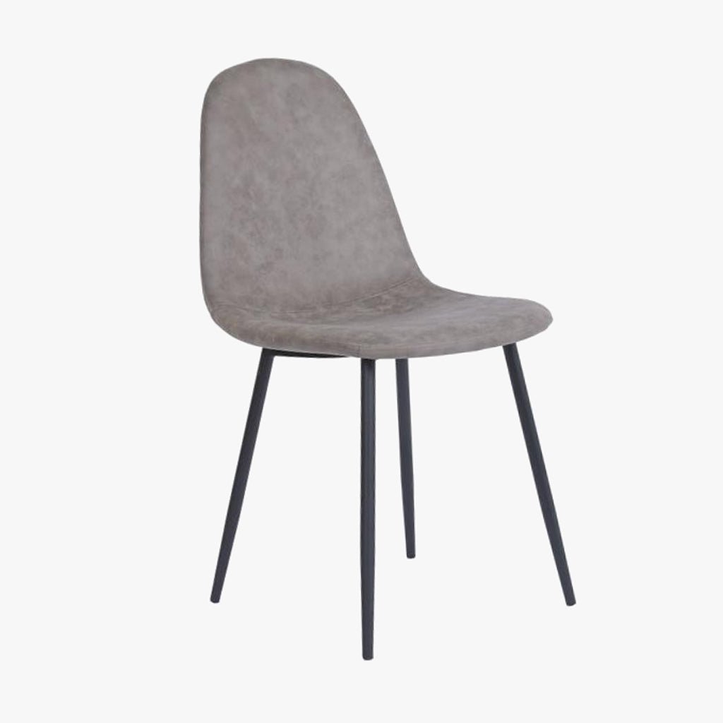 Cadeira com Revestimento Sintético Castanho e Pés Efeito Madeira 44X51X90 EAMES - Gato Preto