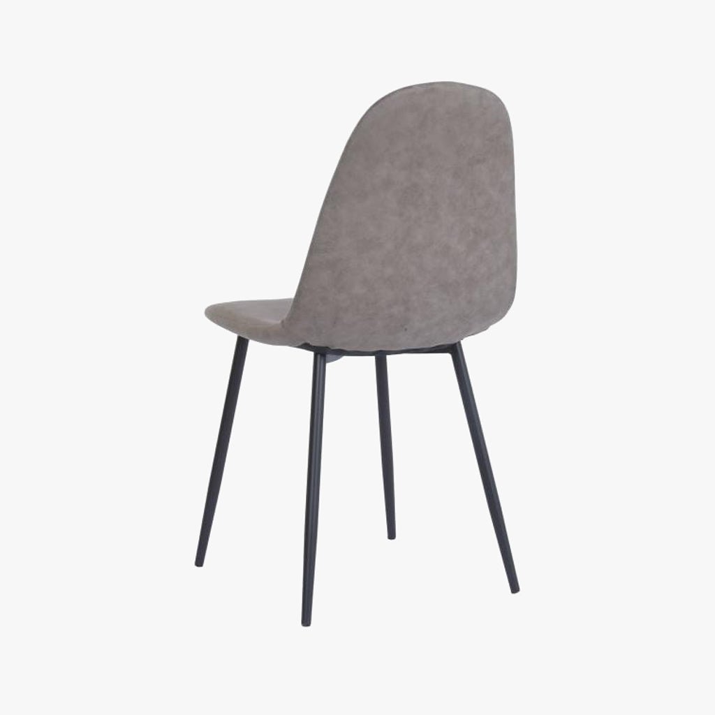 Cadeira com Revestimento Sintético Castanho e Pés Efeito Madeira 44X51X90 EAMES - Gato Preto