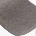 Cadeira com Revestimento Sintético Castanho e Pés Efeito Madeira 44X51X90 EAMES - Gato Preto