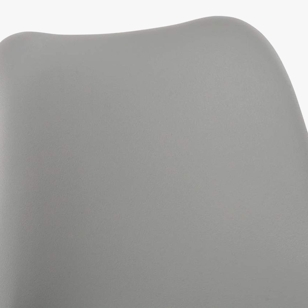 Cadeira Com Revestimento Sintético Cinza 48X55X84 EAMES - Gato Preto