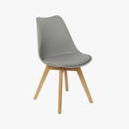 Cadeira Com Revestimento Sintético Cinza 48X55X84 EAMES - Gato Preto