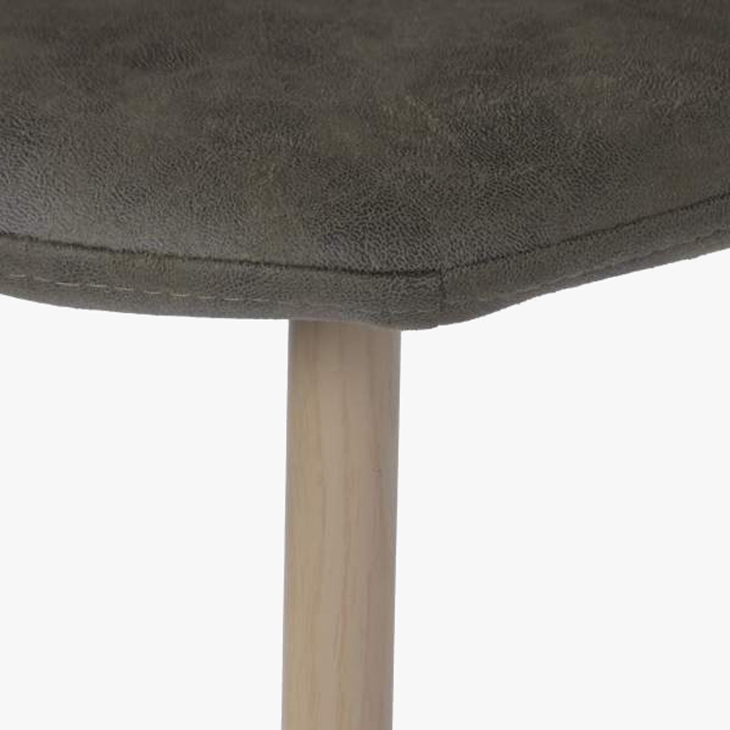 Cadeira com Revestimento Sintético Verde e Pés Efeito Madeira 44X51X90 EAMES - Gato Preto