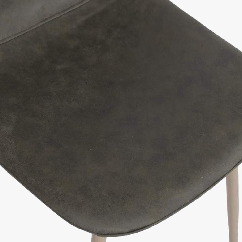 Cadeira com Revestimento Sintético Verde e Pés Efeito Madeira 44X51X90 EAMES - Gato Preto
