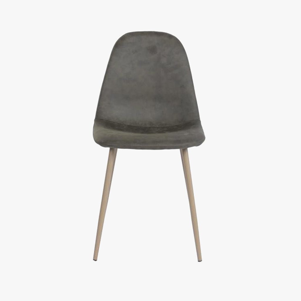Cadeira com Revestimento Sintético Verde e Pés Efeito Madeira 44X51X90 EAMES - Gato Preto