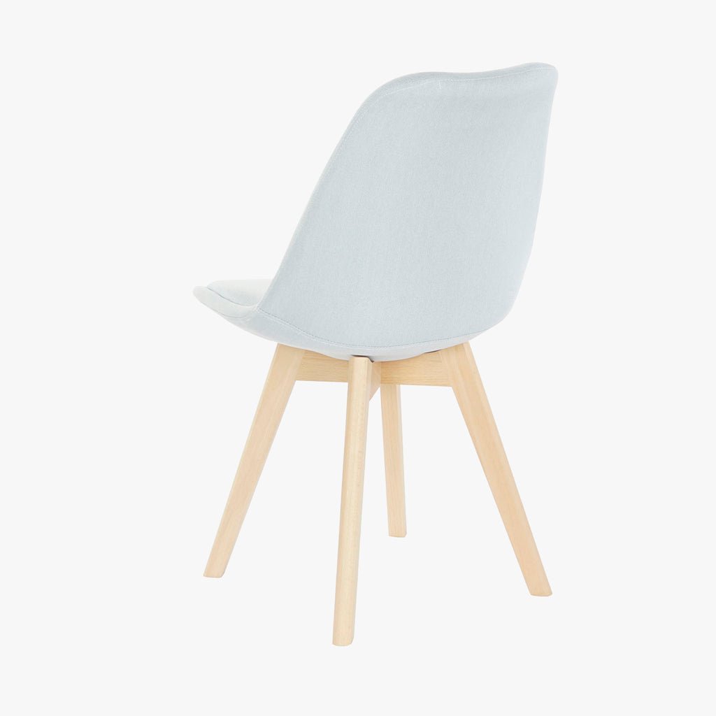 Cadeira Com Revestimento Tecido Azul e Pés em Faia 48X56X83 EAMES - Gato Preto