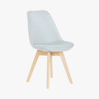 Cadeira Com Revestimento Tecido Azul e Pés em Faia 48X56X83 EAMES - Gato Preto