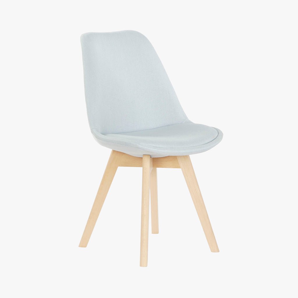 Cadeira Com Revestimento Tecido Azul e Pés em Faia 48X56X83 EAMES - Gato Preto