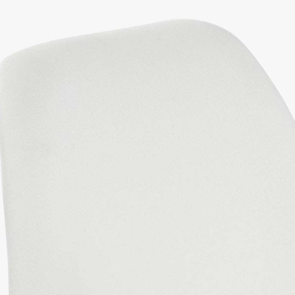 Cadeira Com Revestimento Tecido Branco e Pés em Faia 48X56X83 EAMES - Gato Preto