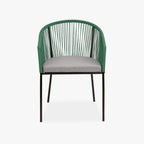 Cadeira corda verde 56x50x80cm TULUM - Gato Preto