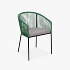 Cadeira corda verde 56x50x80cm TULUM - Gato Preto