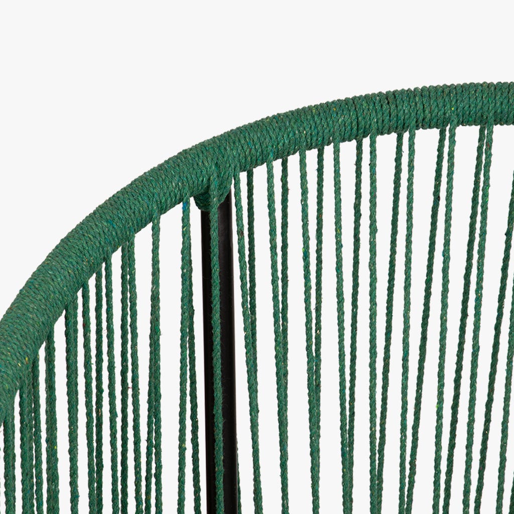 Cadeira corda verde 56x50x80cm TULUM - Gato Preto