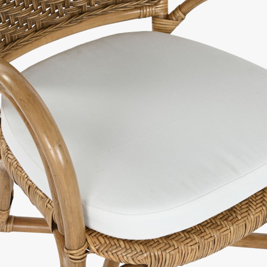 Cadeira de Bambu e Rattan Castanha 55x62x86 - Gato Preto