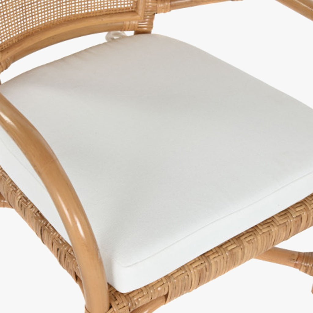 Cadeira de Bambu e Rattan Natural 55x62x86 - Gato Preto