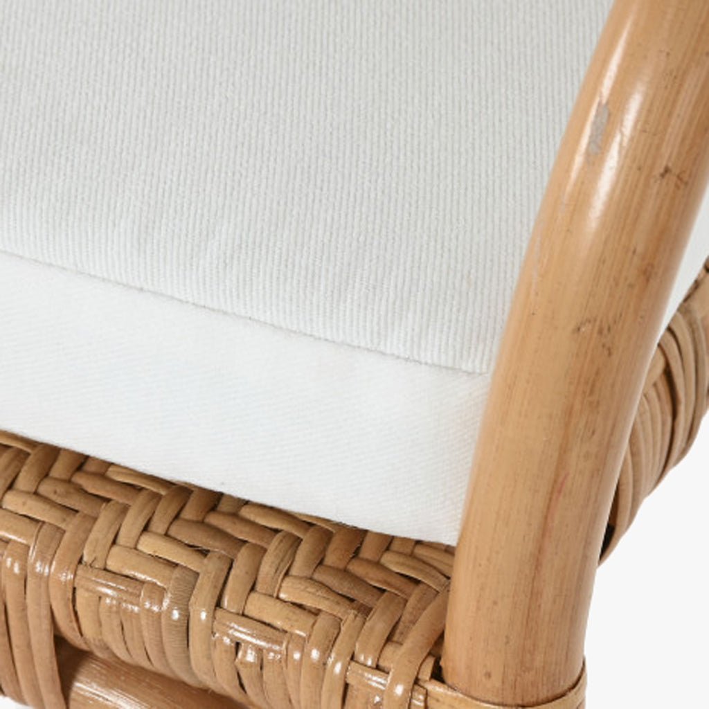 Cadeira de Bambu e Rattan Natural 55x62x86 - Gato Preto