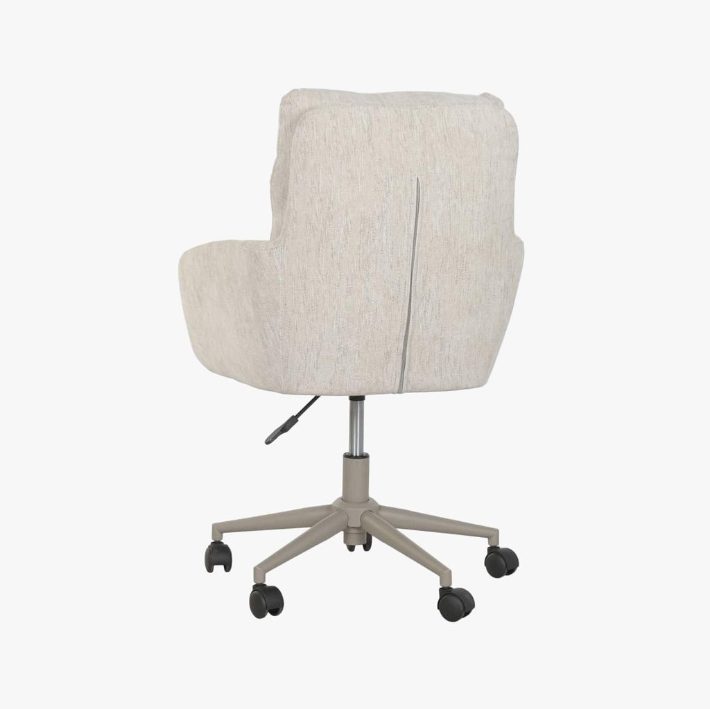 Cadeira de Escritório Giratória Tecido Bege NÓRDIS - Gato Preto