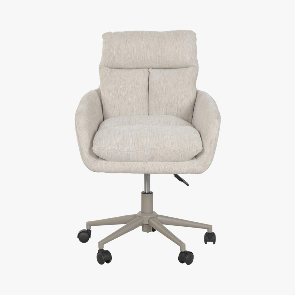 Cadeira de Escritório Giratória Tecido Bege NÓRDIS - Gato Preto