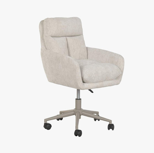 Cadeira de Escritório Giratória Tecido Bege NÓRDIS - Gato Preto
