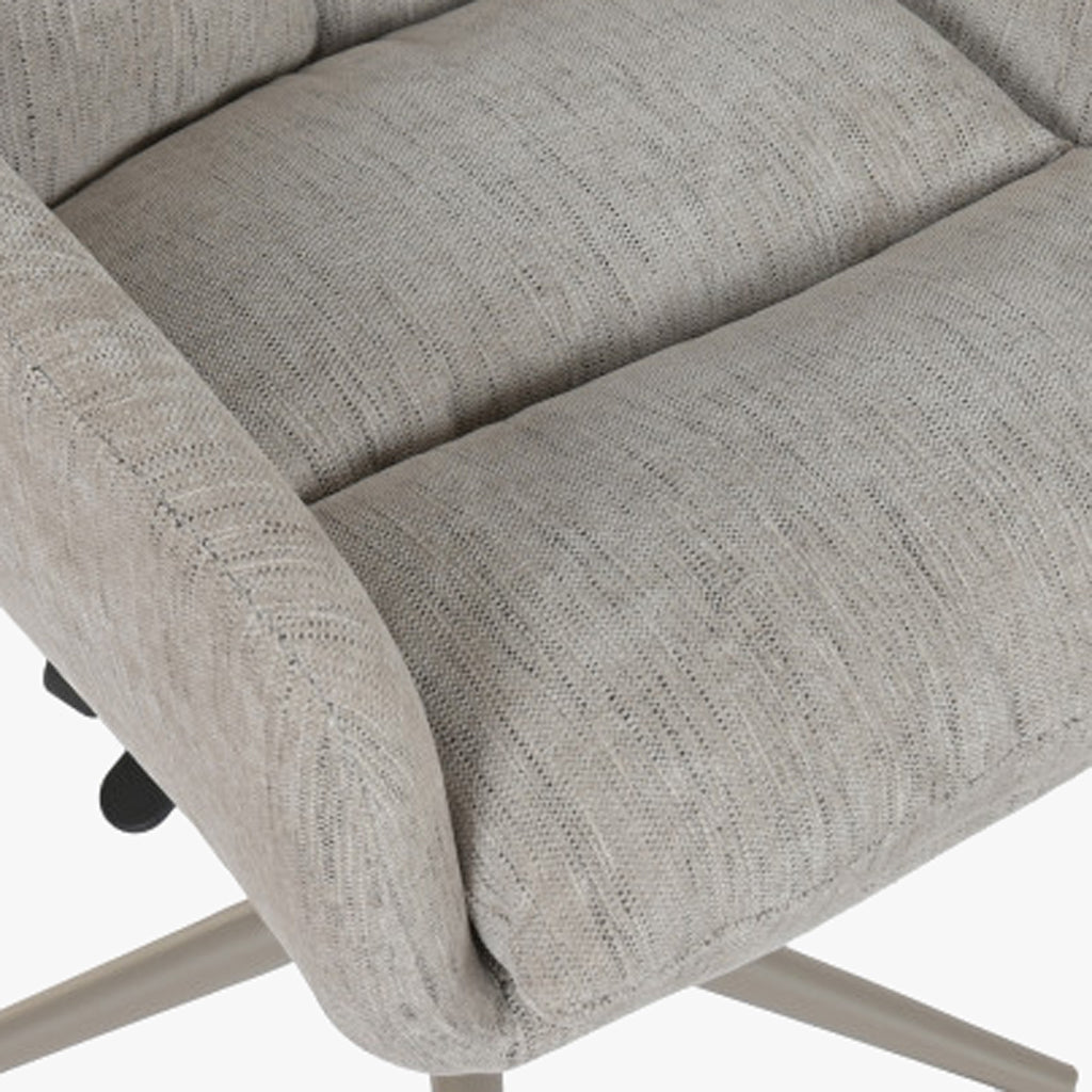 Cadeira de Escritório Giratória Tecido Cinza NÓRDIS - Gato Preto