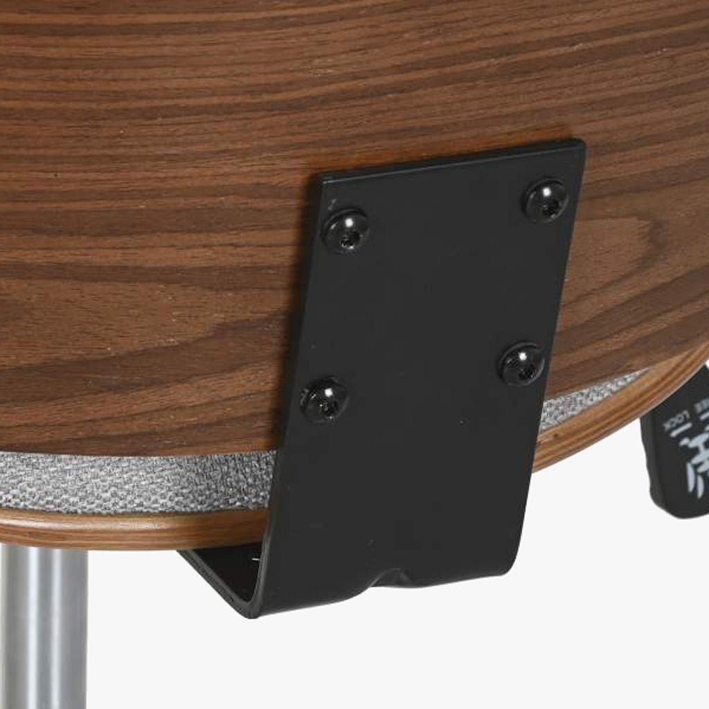 Cadeira de Escritório Tecido Cinza com Madeira 52x58,5x98 NÓRDIS - Gato Preto