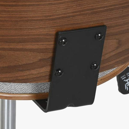 Cadeira de Escritório Tecido Cinza com Madeira 52x58,5x98 NÓRDIS - Gato Preto