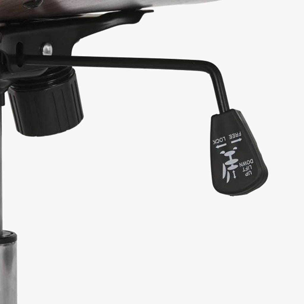 Cadeira de Escritório Tecido Cinza com Madeira 52x58,5x98 NÓRDIS - Gato Preto