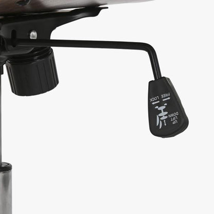 Cadeira de Escritório Tecido Cinza com Madeira 52x58,5x98 NÓRDIS - Gato Preto