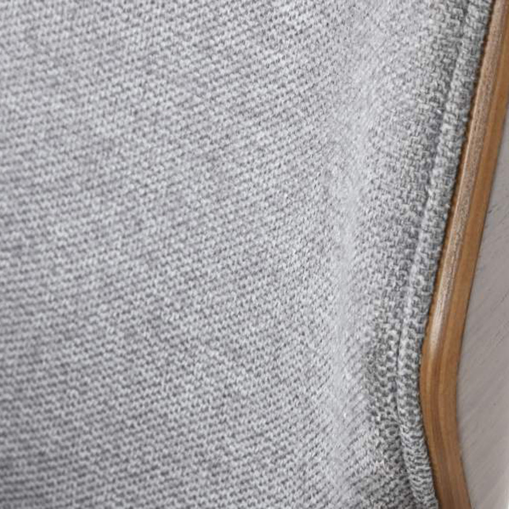 Cadeira de Escritório Tecido Cinza com Madeira 60x65,5x118 NÓRDIS - Gato Preto