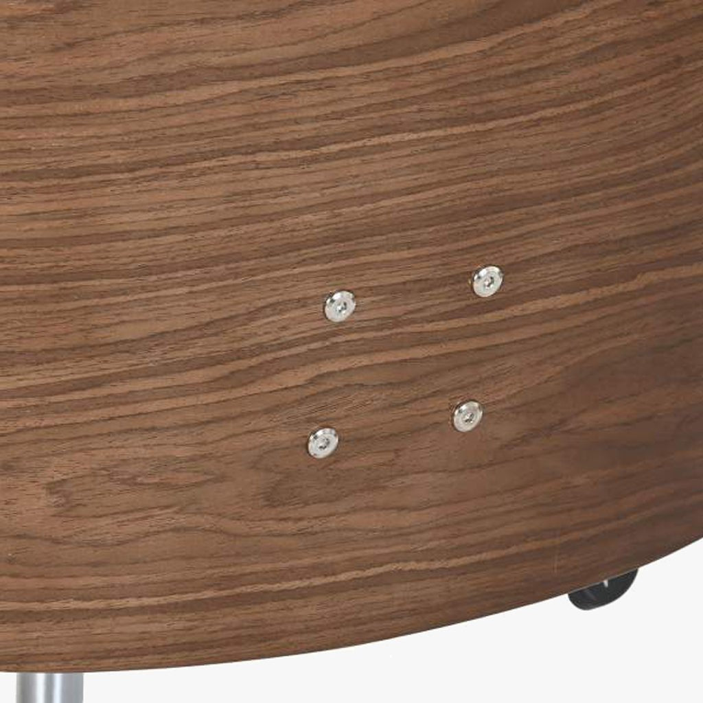 Cadeira de Escritório Tecido Cinza com Madeira 60x65,5x118 NÓRDIS - Gato Preto