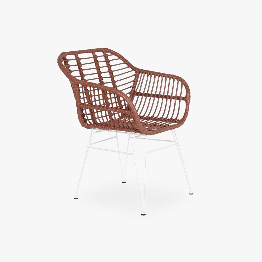 Cadeira de Exterior em Rattan Bordo | Coleção BLUSH - Gato Preto