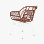 Cadeira de Exterior em Rattan Bordo | Coleção BLUSH - Gato Preto