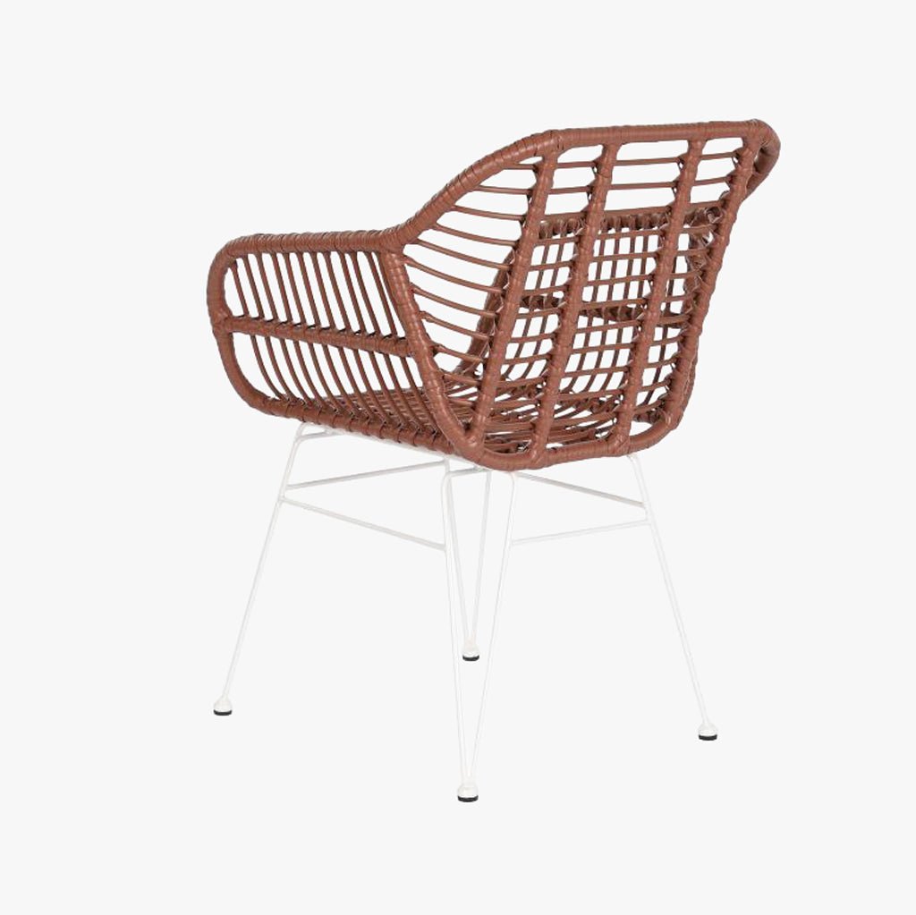 Cadeira de Exterior em Rattan Bordo | Coleção BLUSH - Gato Preto