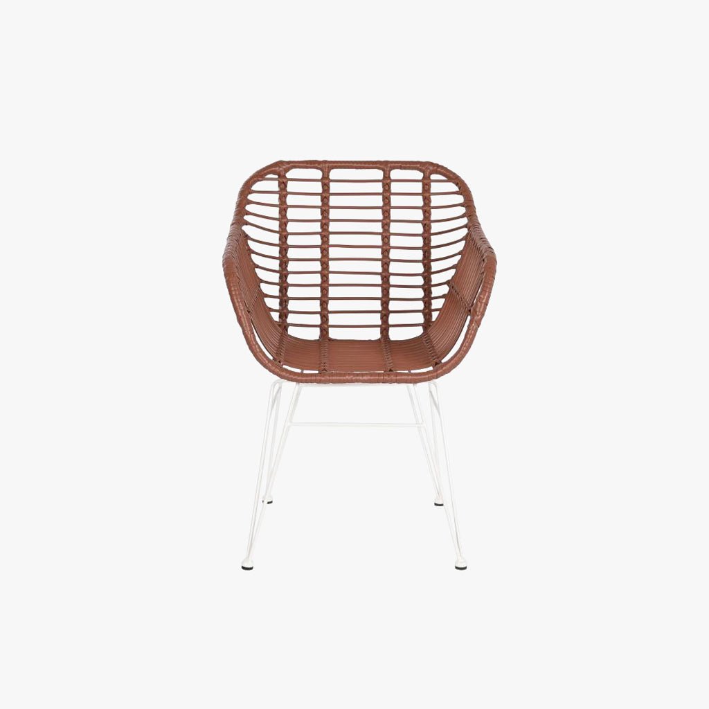 Cadeira de Exterior em Rattan Bordo | Coleção BLUSH - Gato Preto