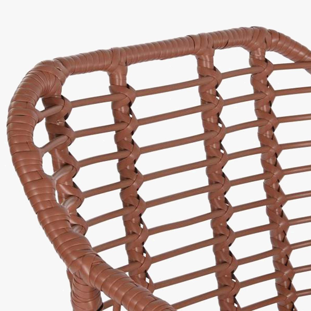Cadeira de Exterior em Rattan Bordo | Coleção BLUSH - Gato Preto