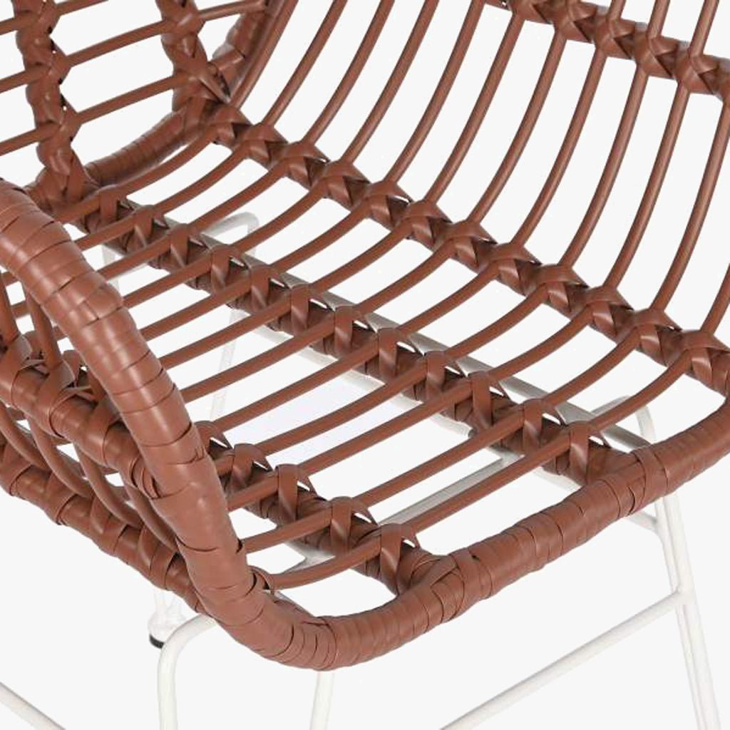 Cadeira de Exterior em Rattan Bordo | Coleção BLUSH - Gato Preto