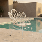 Cadeira de Exterior Folha Branca | BLANC - Gato Preto