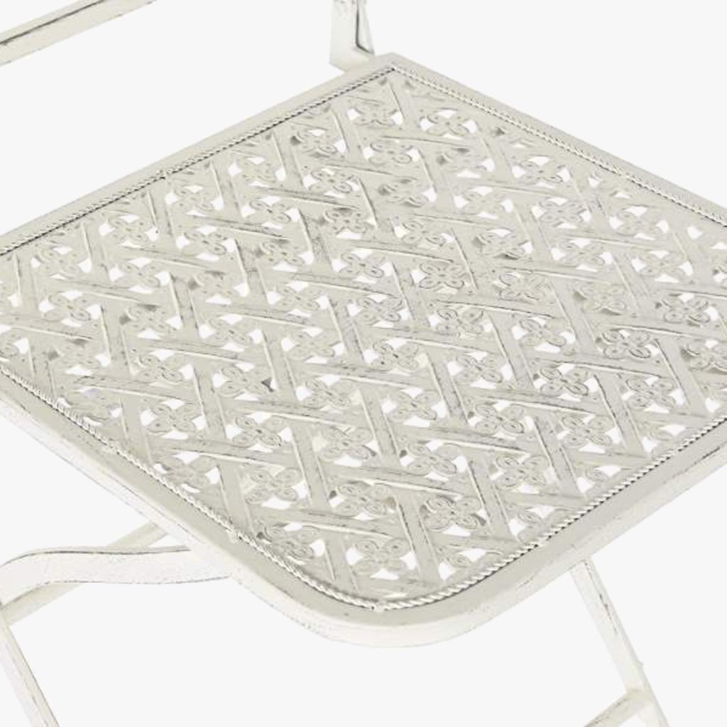 Cadeira de Metal de Exterior 40x48x93 cm | Romantic Garden - Gato Preto