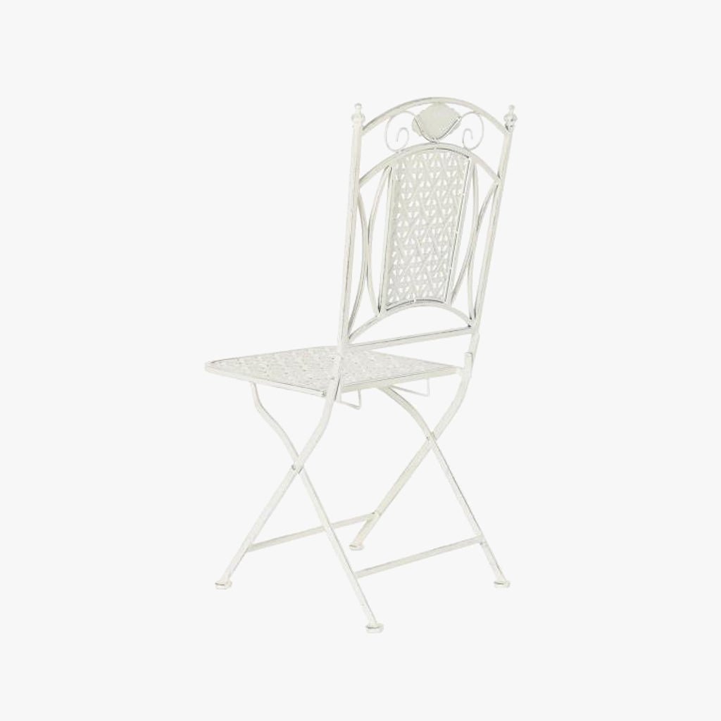 Cadeira de Metal de Exterior 40x48x93 cm | Romantic Garden - Gato Preto