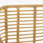 Cadeira de Metal e Rattan Amarela 57x62x81 SIESTA - Gato Preto