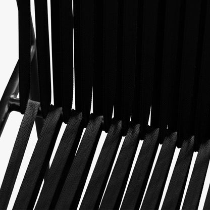 Cadeira de Metal Fitas Preta TULUM - Gato Preto