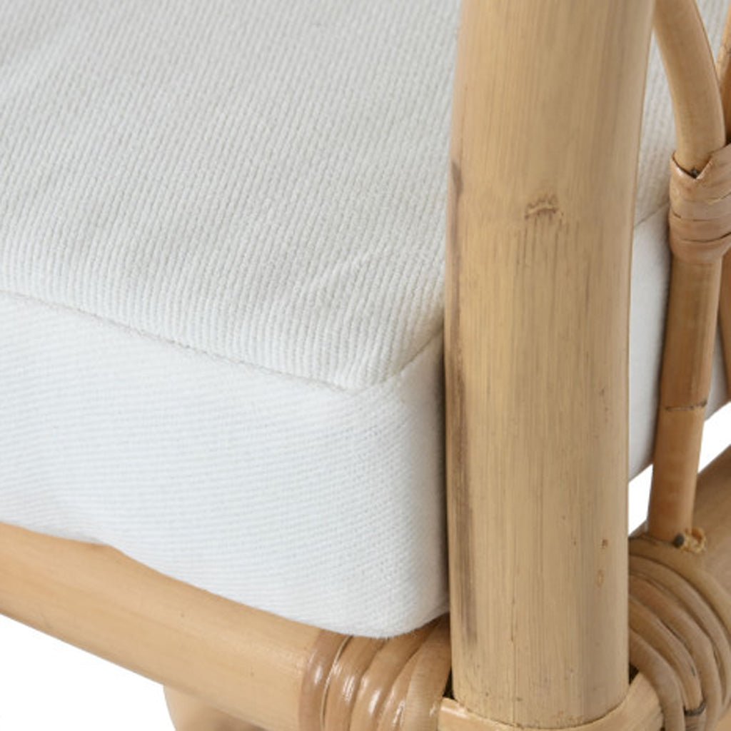 Cadeira de Rattan e Bambu 58x60x83 - Gato Preto