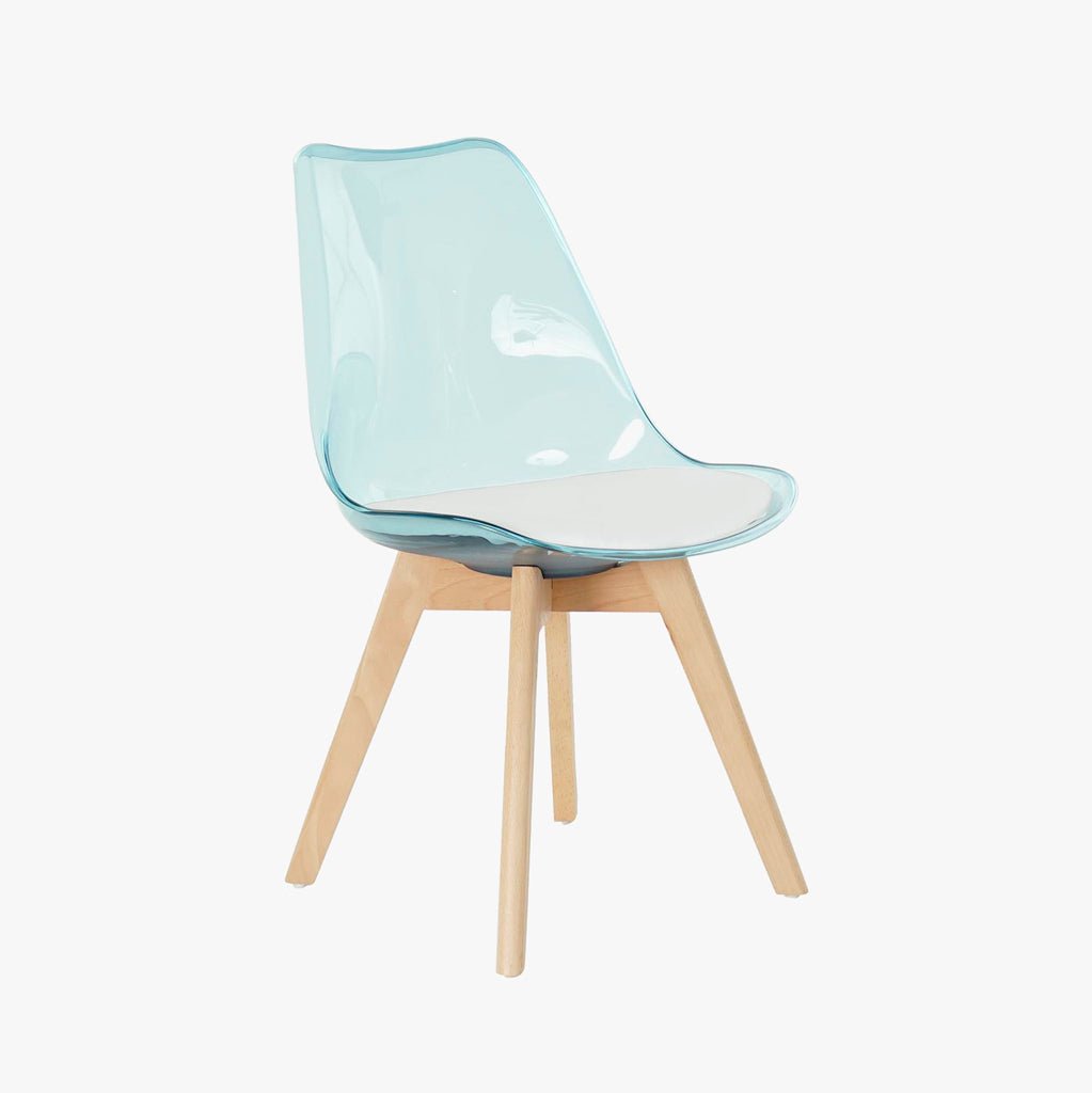 Cadeira Efeito Luminoso Azul 54X47X83 EAMES - Gato Preto
