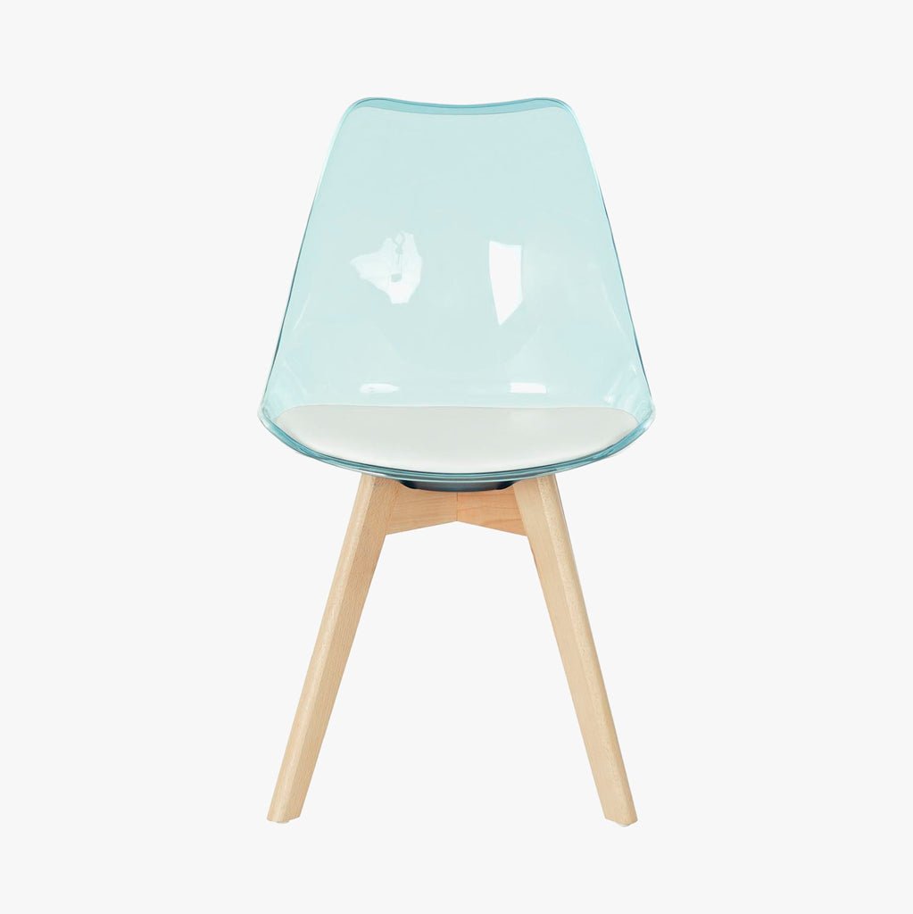 Cadeira Efeito Luminoso Azul 54X47X83 EAMES - Gato Preto