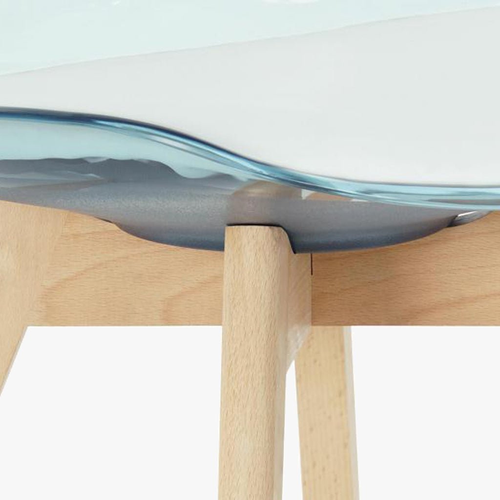 Cadeira Efeito Luminoso Azul 54X47X83 EAMES - Gato Preto