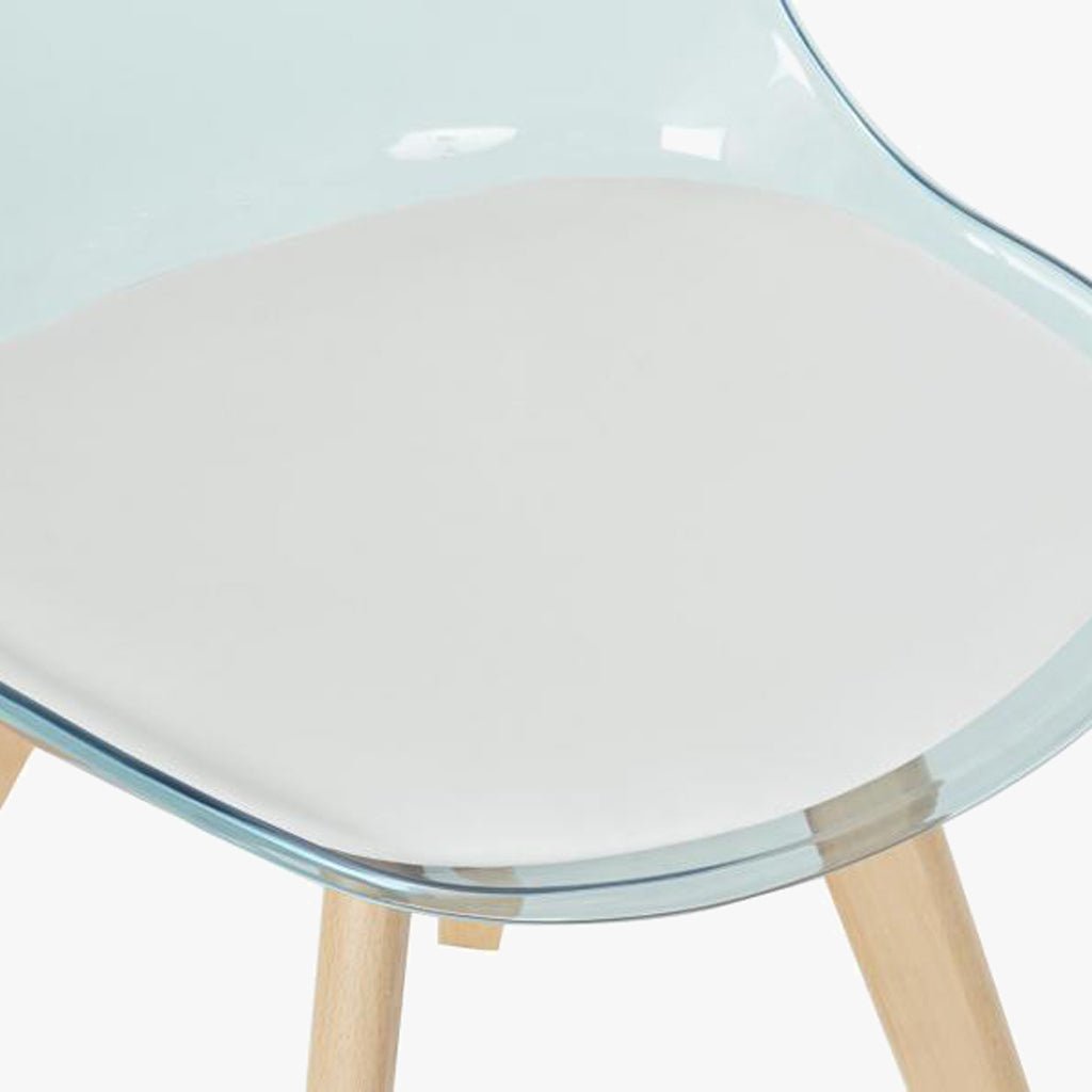 Cadeira Efeito Luminoso Azul 54X47X83 EAMES - Gato Preto