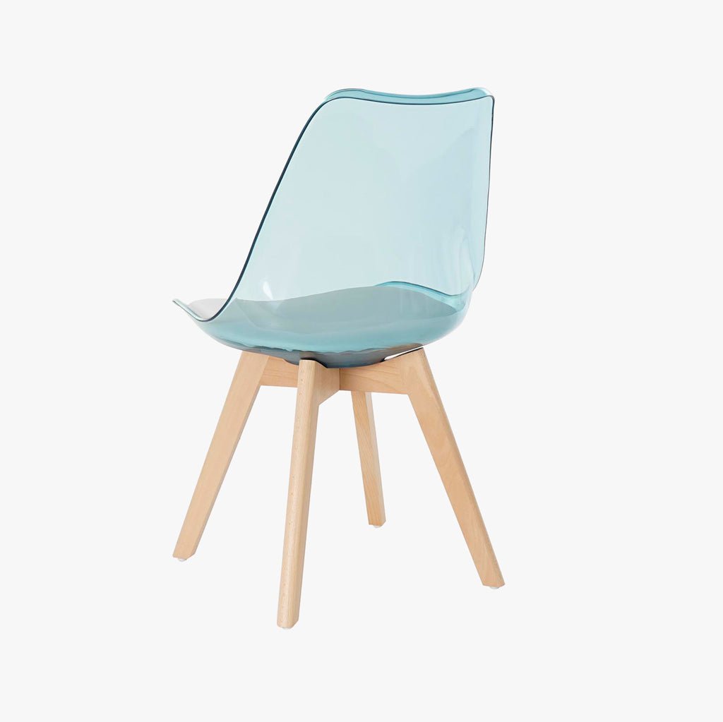 Cadeira Efeito Luminoso Azul 54X47X83 EAMES - Gato Preto