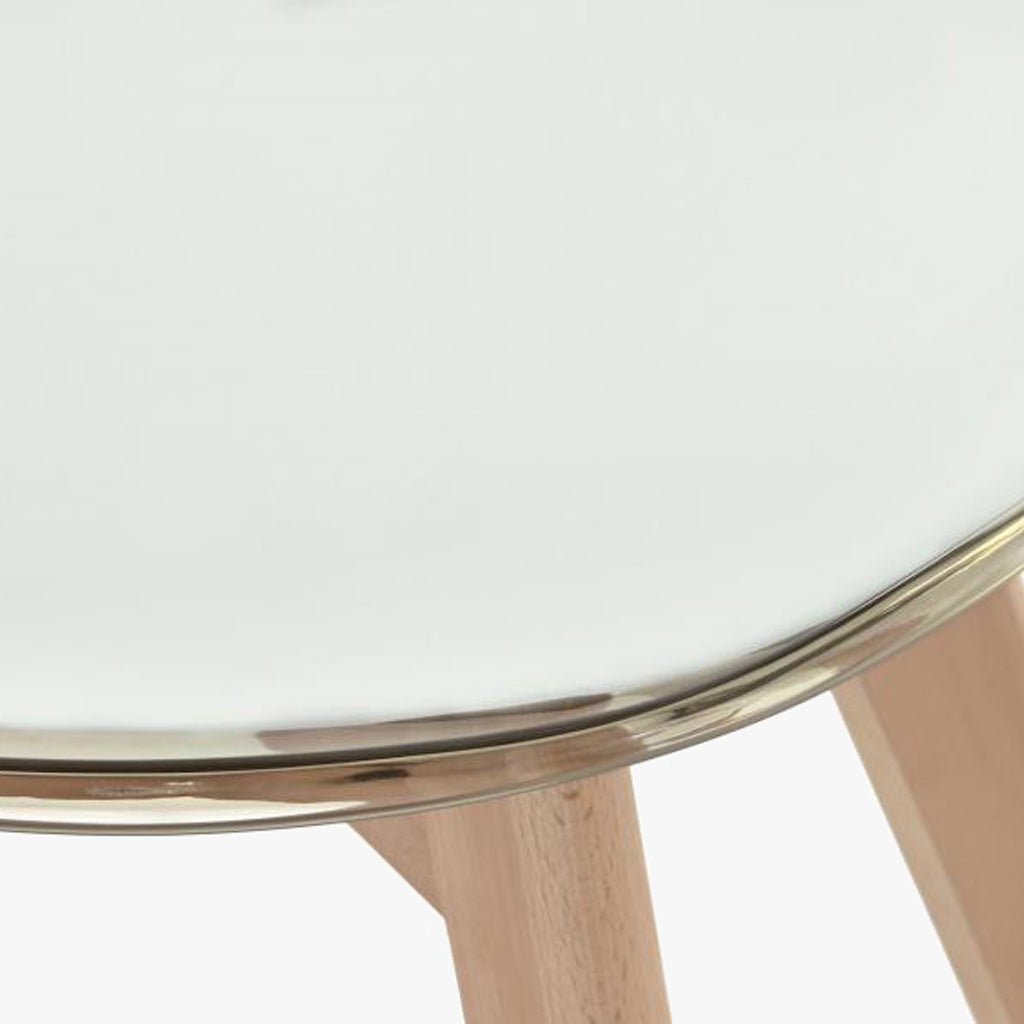 Cadeira Efeito Luminoso Bege 54X47X83 EAMES - Gato Preto