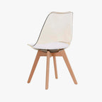 Cadeira Efeito Luminoso Bege 54X47X83 EAMES - Gato Preto