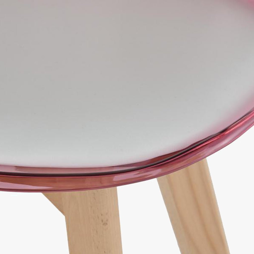 Cadeira Efeito Luminoso Rosa 54X47X83 EAMES - Gato Preto