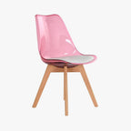 Cadeira Efeito Luminoso Rosa 54X47X83 EAMES - Gato Preto