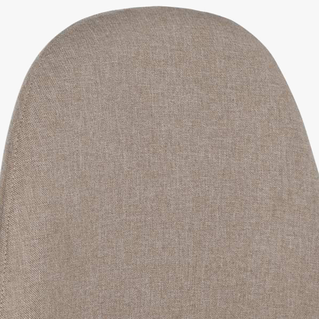 Cadeira em Tecido Bege com Pés efeito Madeira 44X51X91 EAMES - Gato Preto